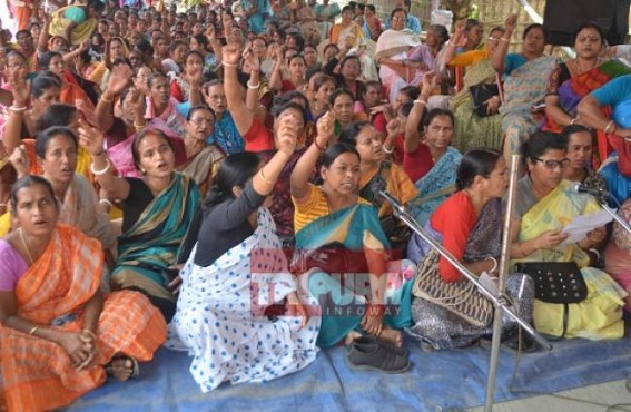 CPI-Mâ€™s women wing protested against increasing crime against women